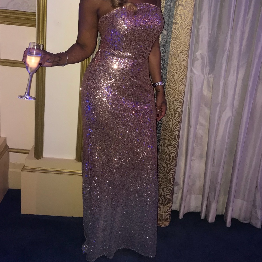 Sequin evening gown by Camille LaVie size 8